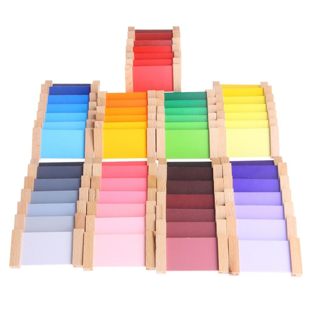 Montessori Colour Tablets Box - 63 Shades Chromatic Set - Vue 7