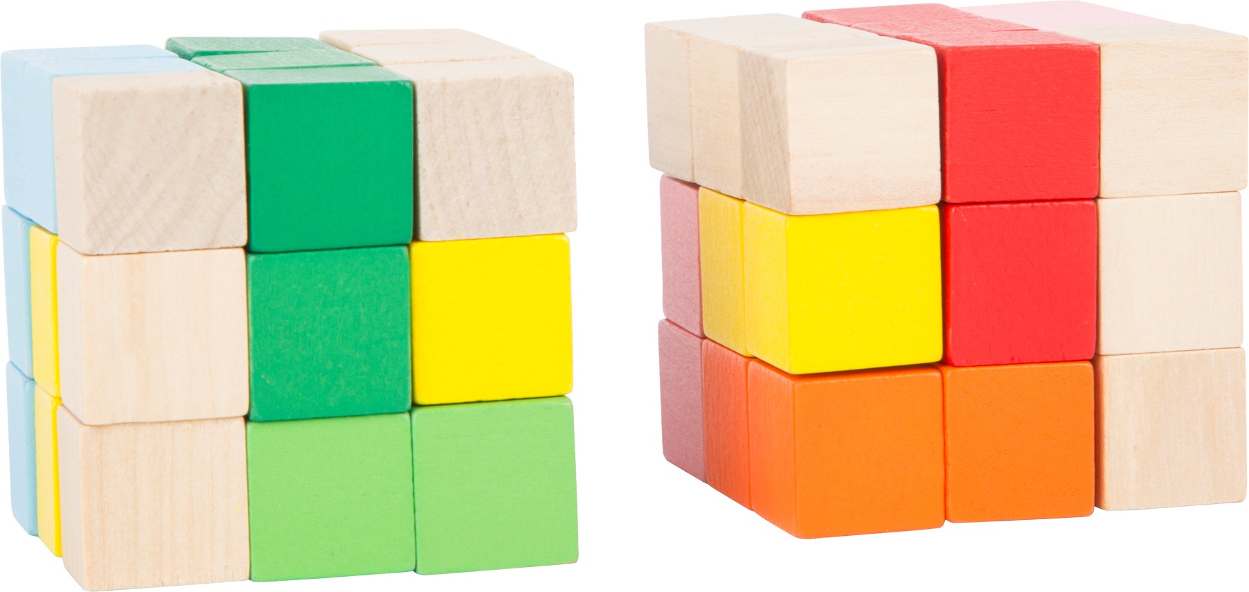Wooden Snake Cube 3D Logic Puzzle
