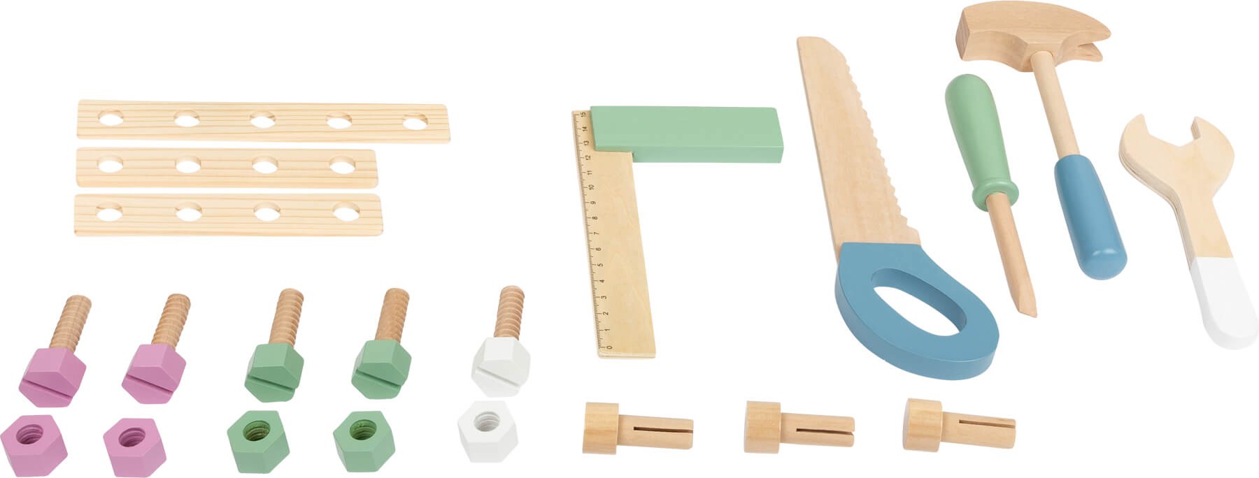 Deluxe Compact Wooden Workbench Playset with Tools - Vue 3