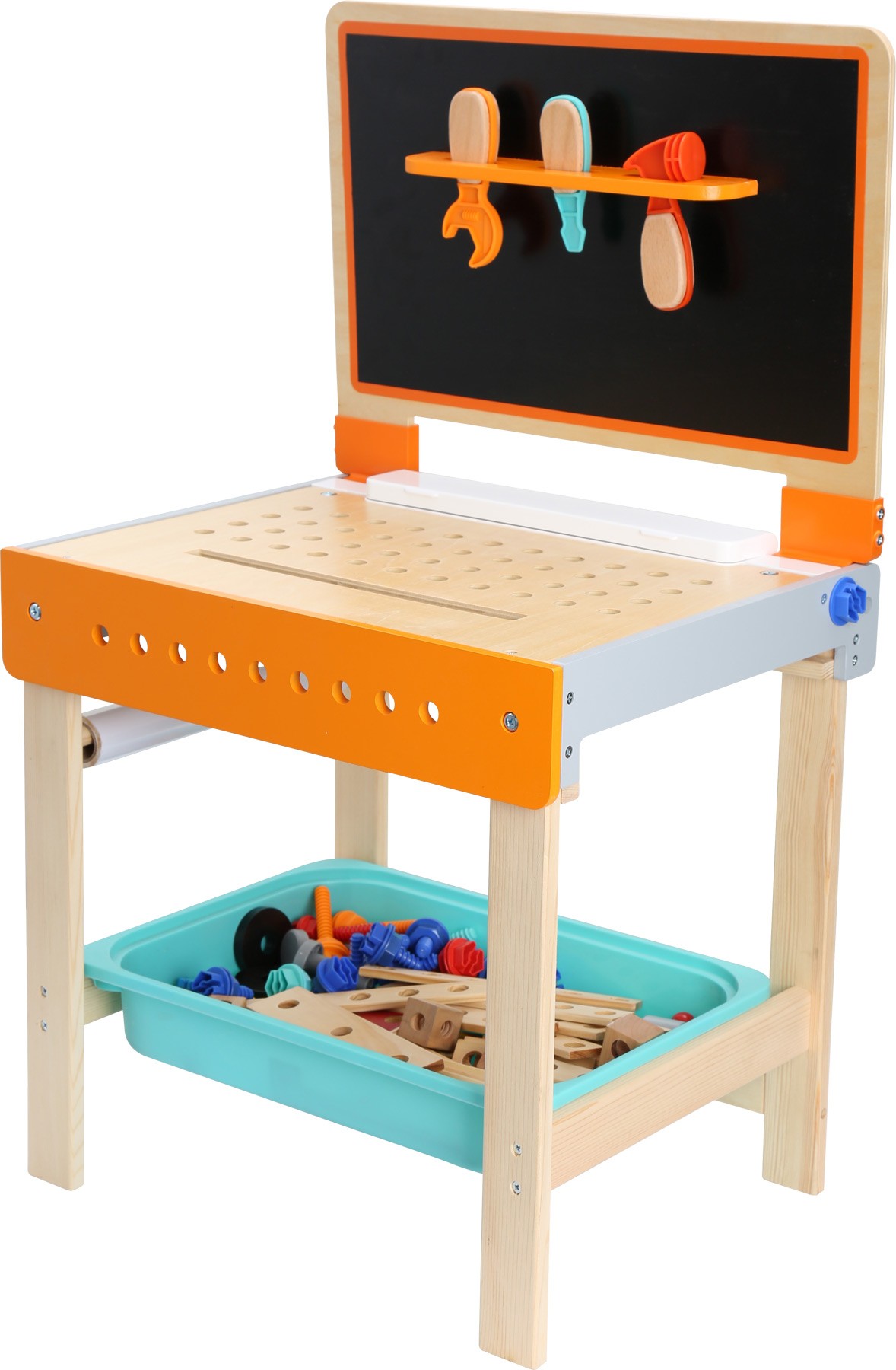 2-in-1 Wooden Workbench & Drawing Desk Playset - Vue 6