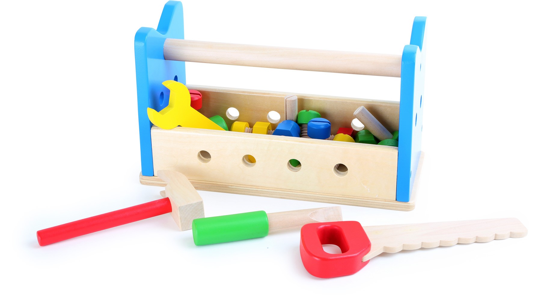 2-in-1 Wooden Toolbox & Mini Workbench Playset - Vue 2