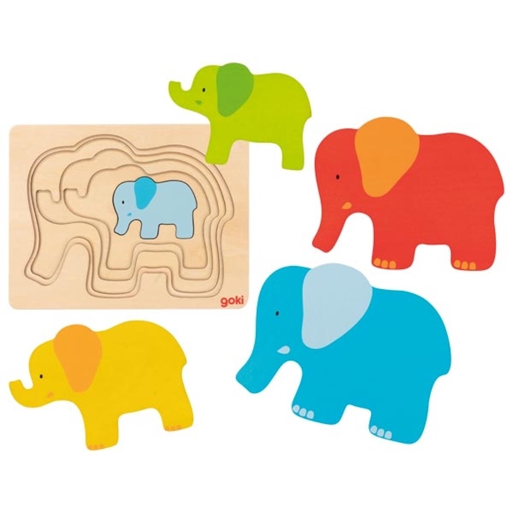 Montessori Layered Wooden Growth Puzzle - Vue 6