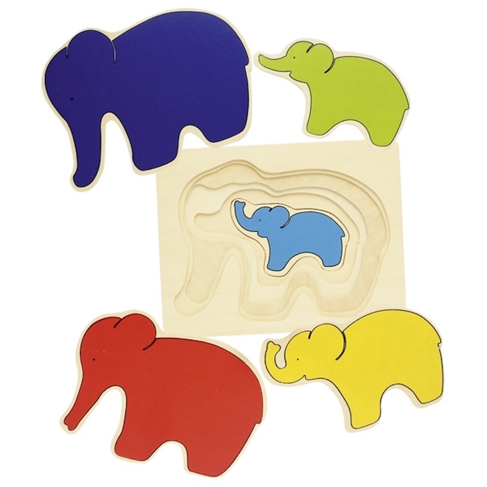 Montessori Layered Wooden Growth Puzzle - Vue 10