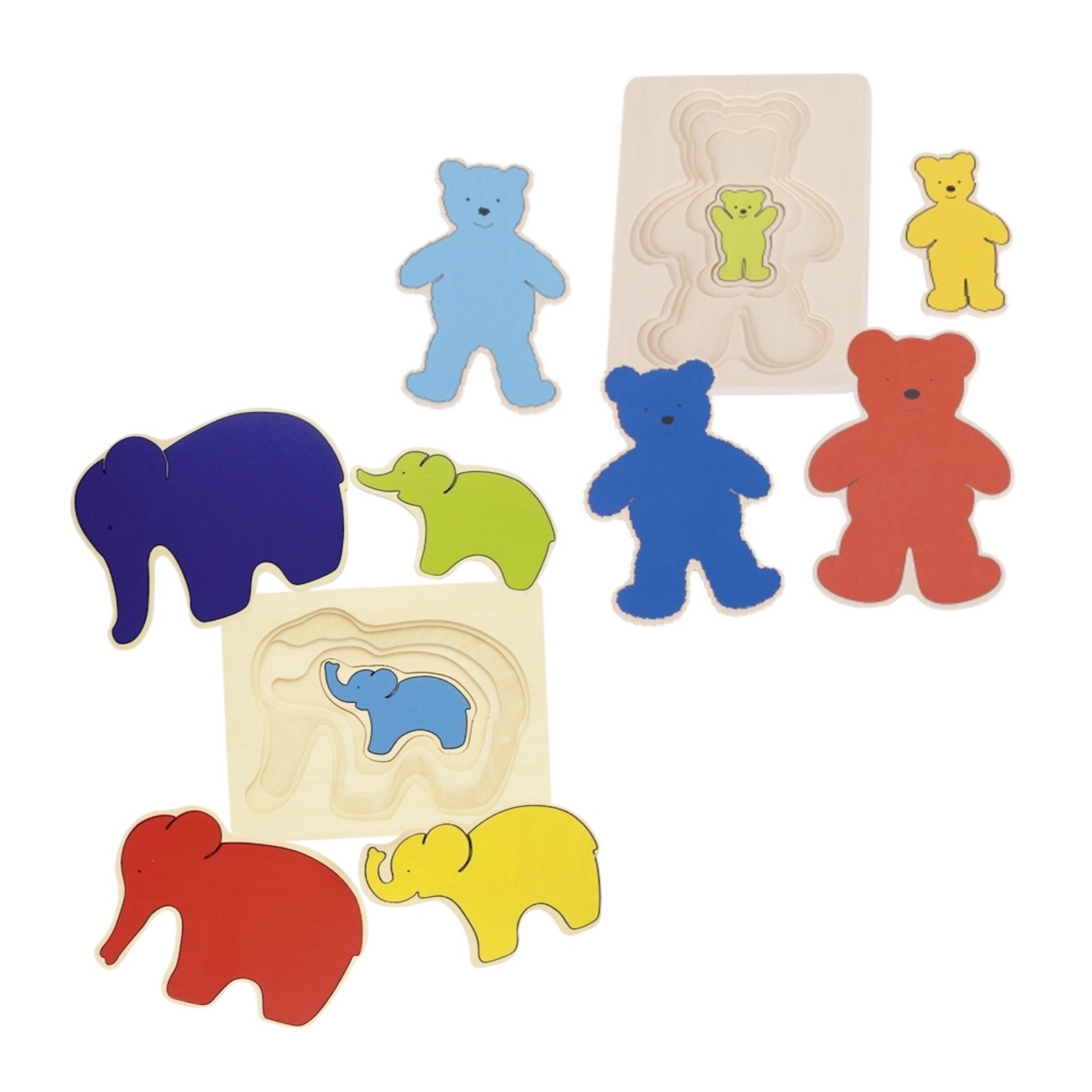 Montessori Layered Wooden Growth Puzzle - Vue 9