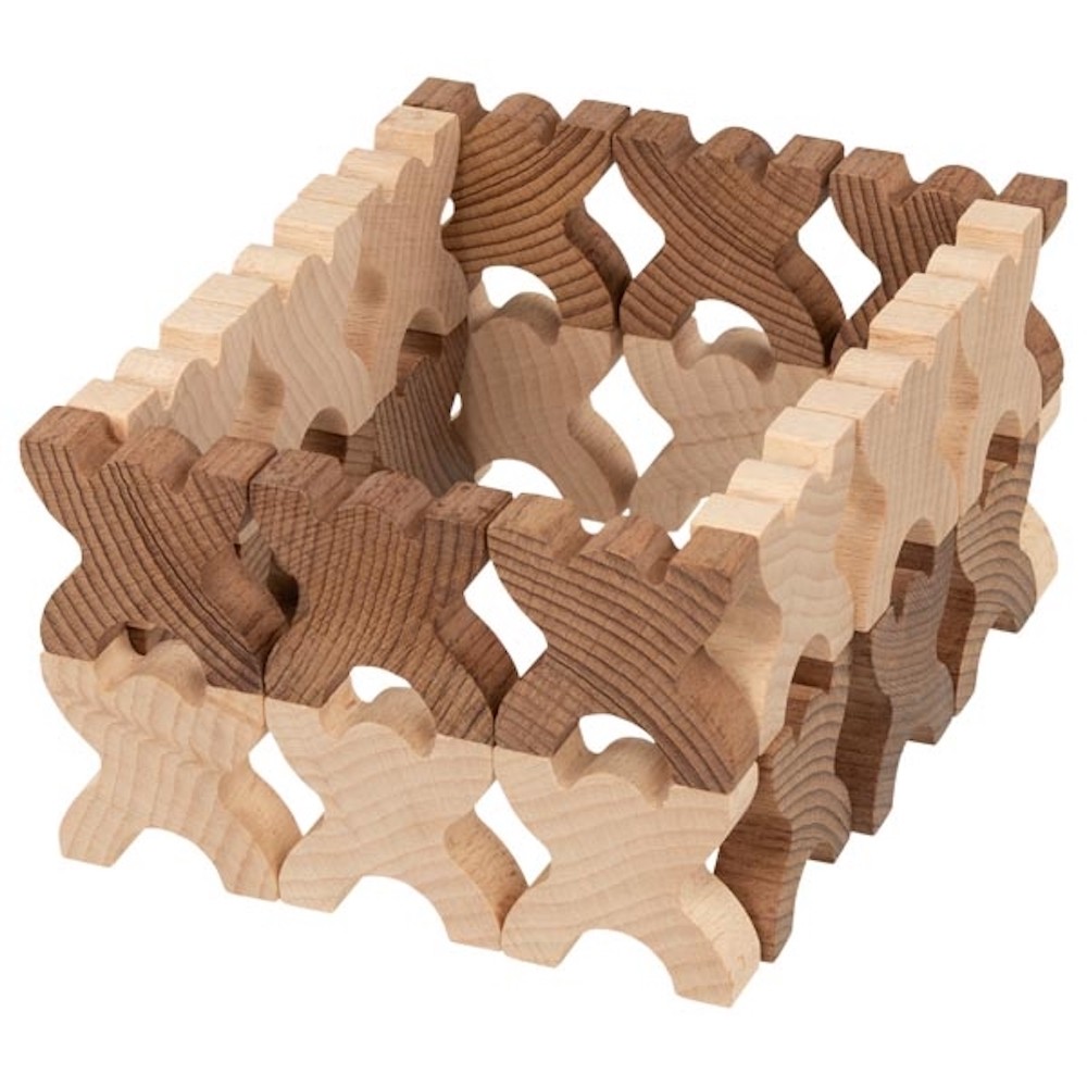 Montessori Wooden Stacking Acrobats Building Set - Vue 5