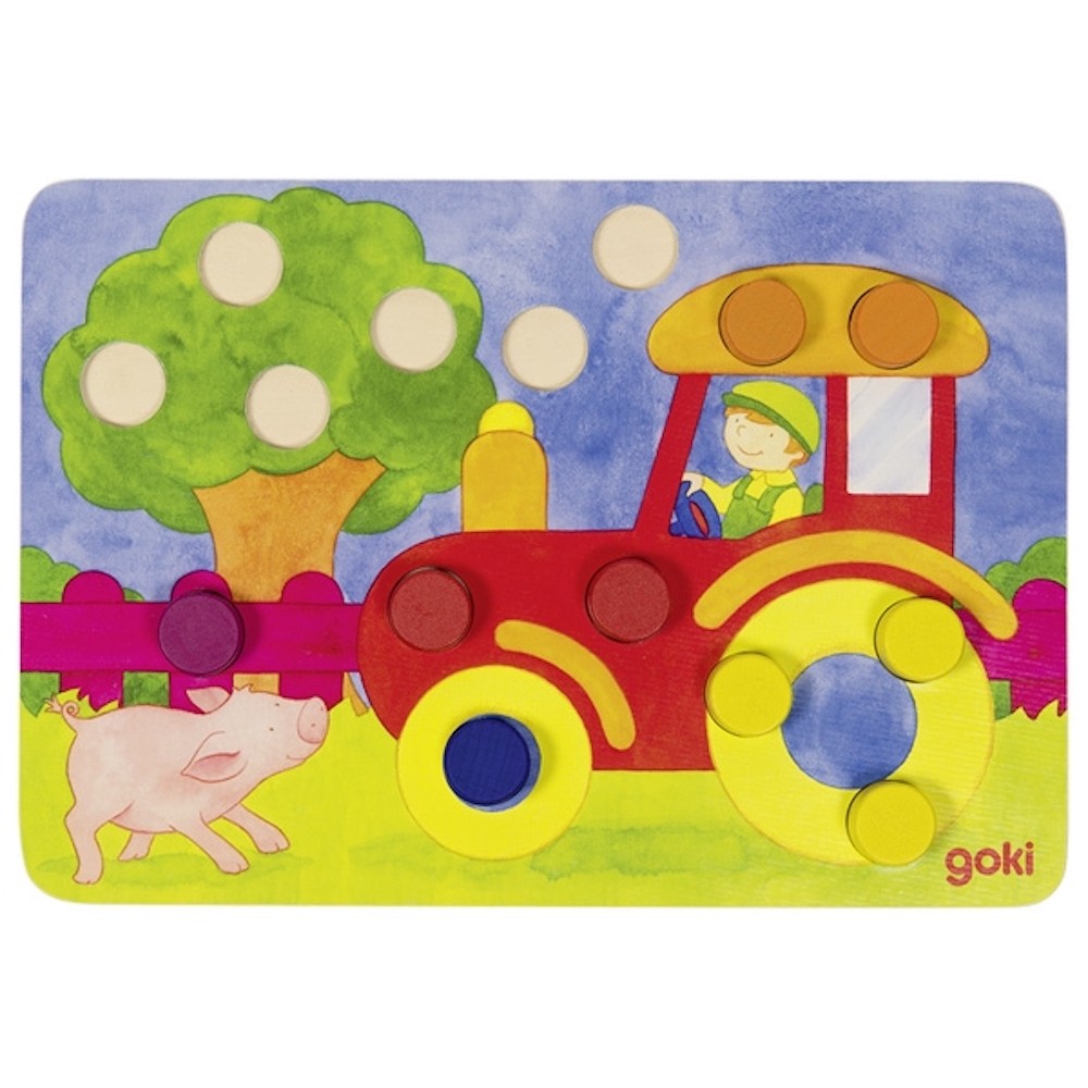 Montessori Colour Matching Cylinder Puzzle - Vue 10
