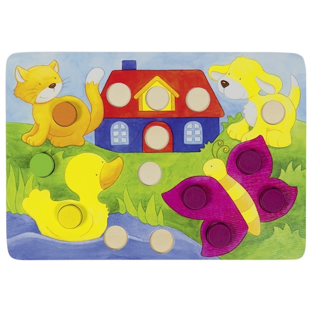 Montessori Colour Matching Cylinder Puzzle - Vue 9