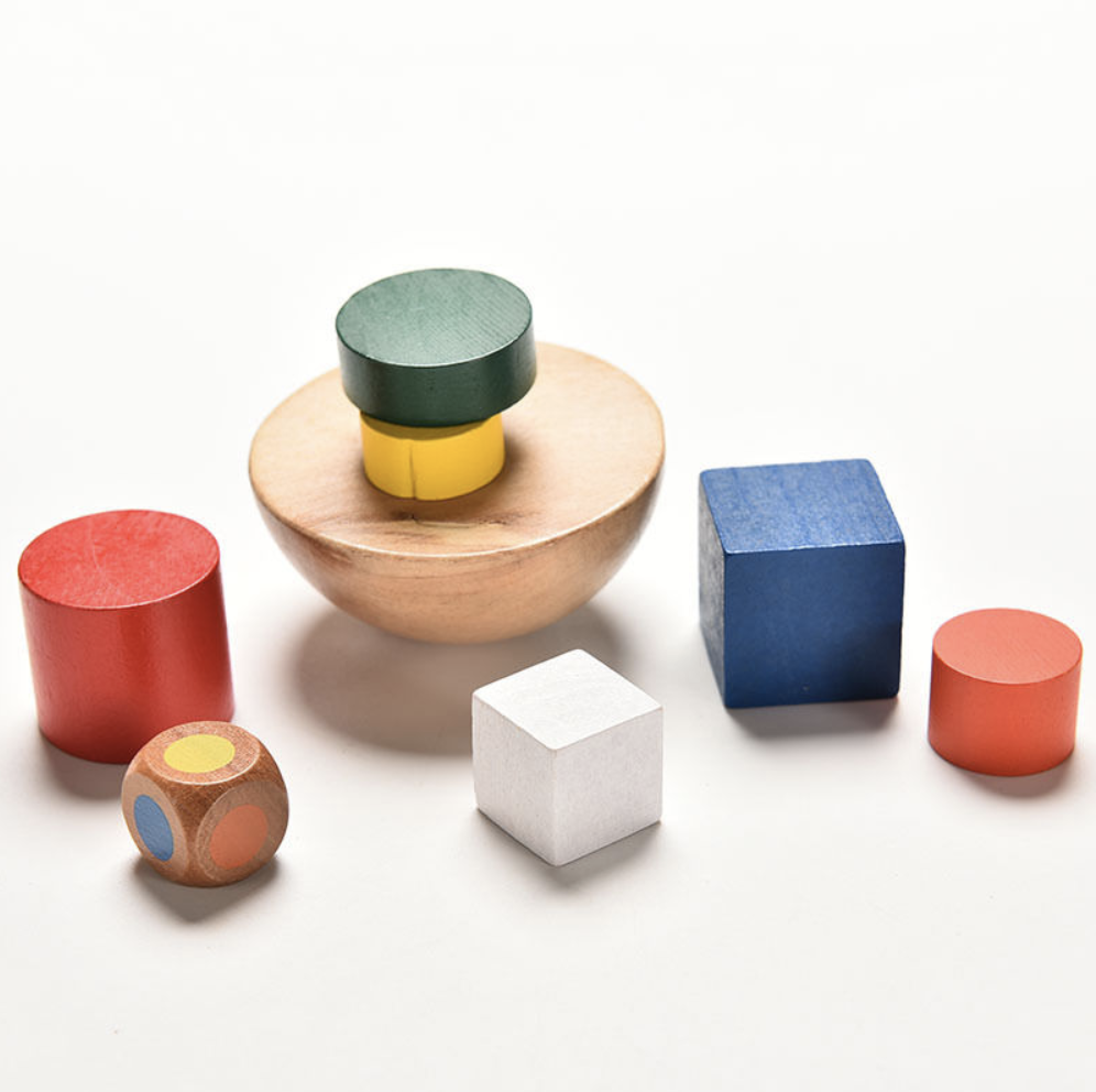 Wooden Rocking Balance Toy - Stacking & Balancing Game - Vue 5