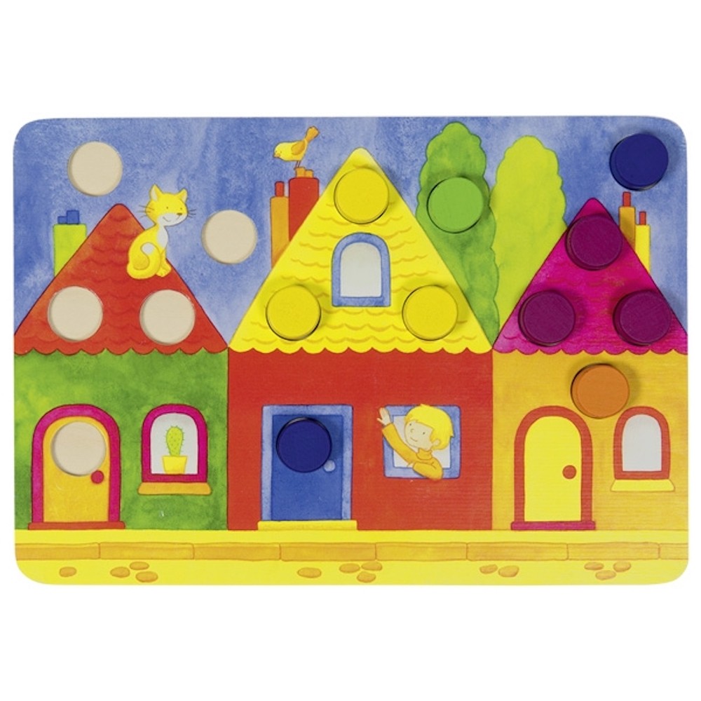 Montessori Colour Matching Cylinder Puzzle - Vue 7