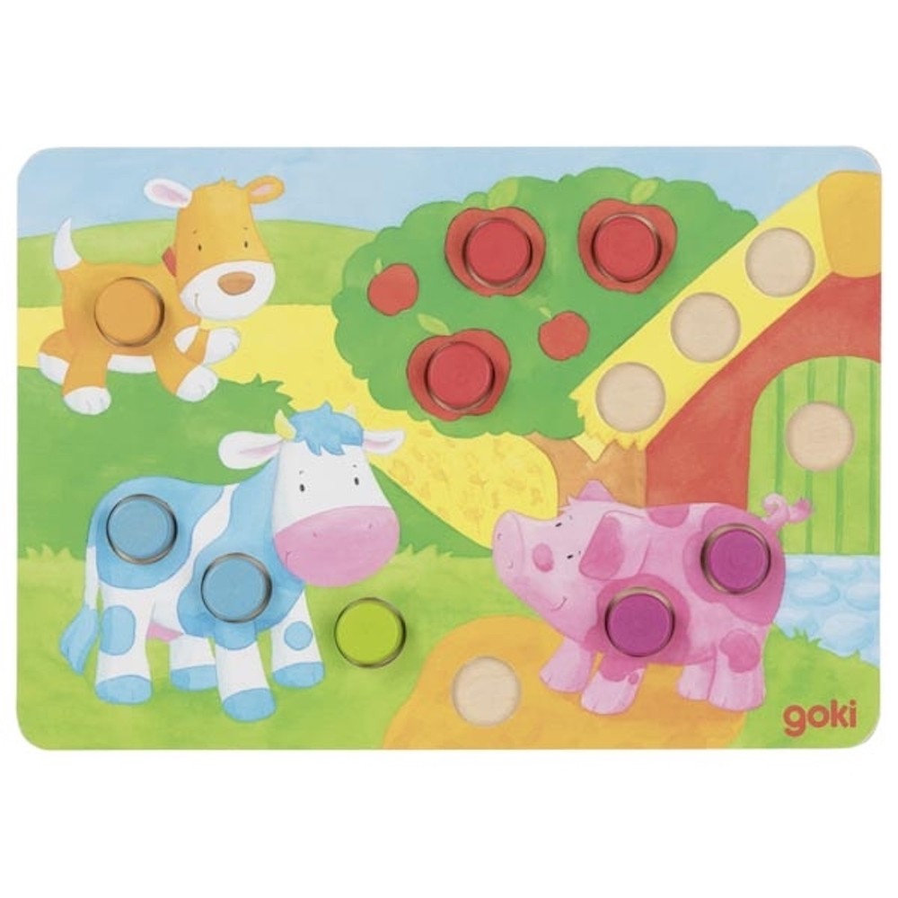 Montessori Colour Matching Cylinder Puzzle - Vue 12