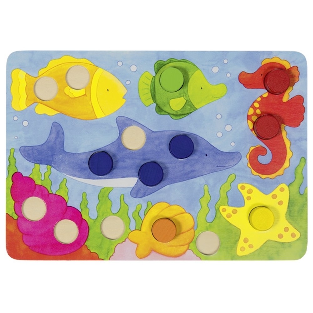 Wooden Colour Matching Lotto Game - 4 Boards - Vue 3