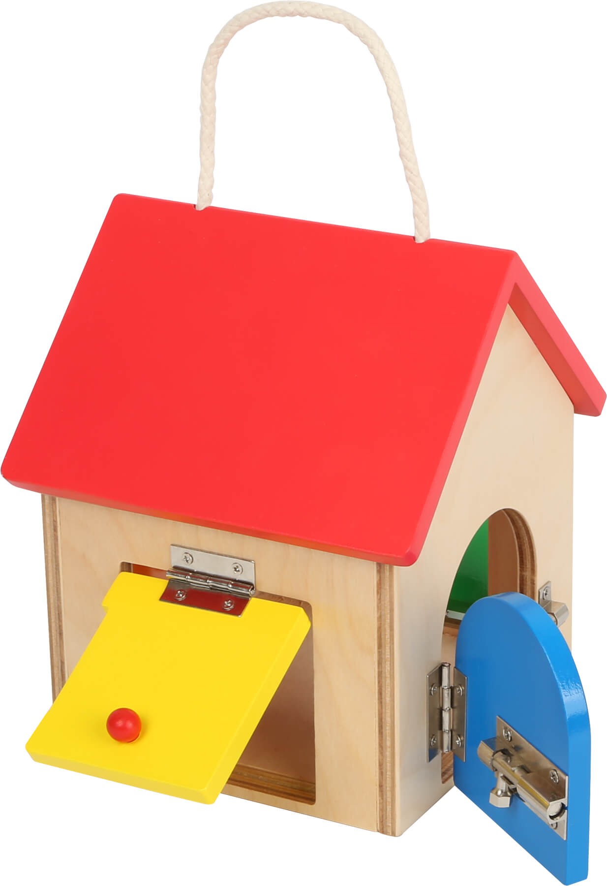 Montessori Wooden Lock Box & Latches Toy - Vue 14