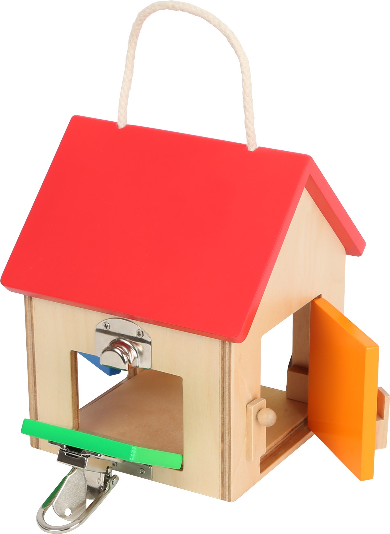 Montessori Wooden Lock Box & Latches Toy - Vue 13