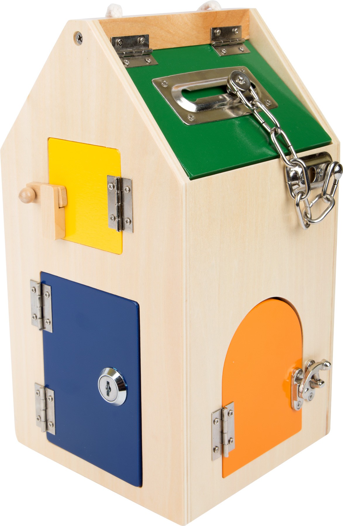 Montessori Wooden Lock Box & Latches Toy - Vue 9