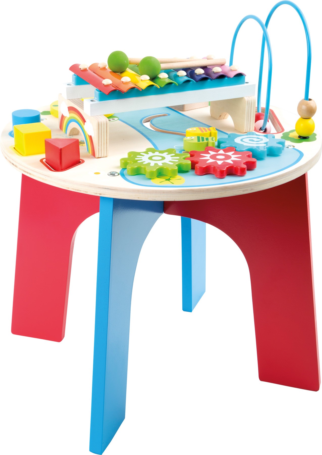 Deluxe Wooden Baby & Toddler Sensory Activity Table - Vue 2