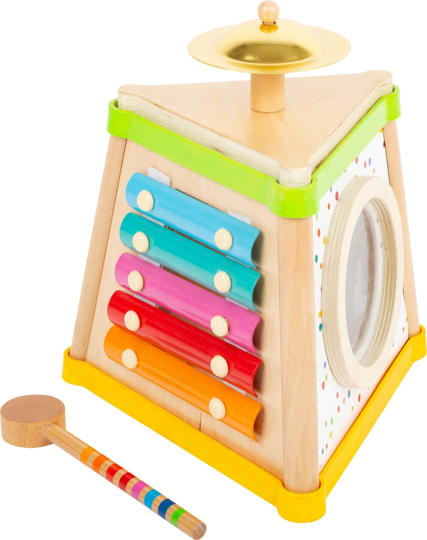 Wooden Activity Musical Tower - 3 Sided