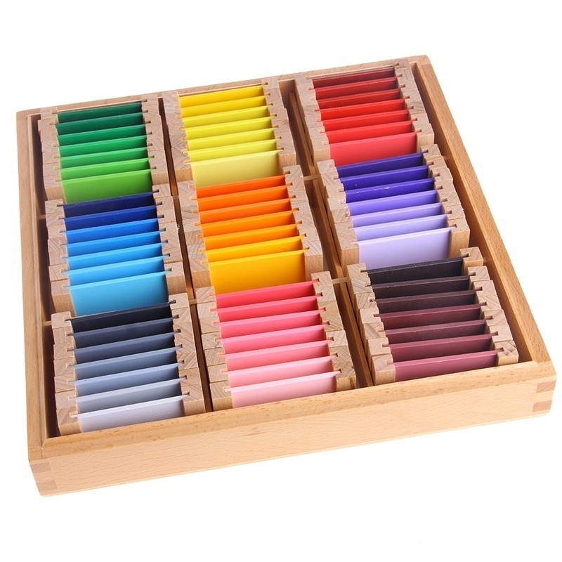 Montessori Colour Tablets Box - 63 Shades Chromatic Set
