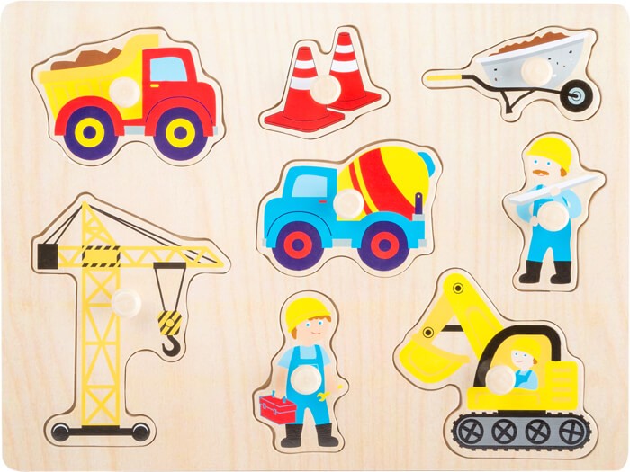Toddler Wooden Inset Peg Puzzle - Learning Themes - Vue 2