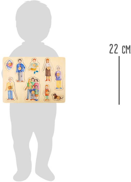 Toddler Wooden Inset Peg Puzzle - Learning Themes - Vue 6