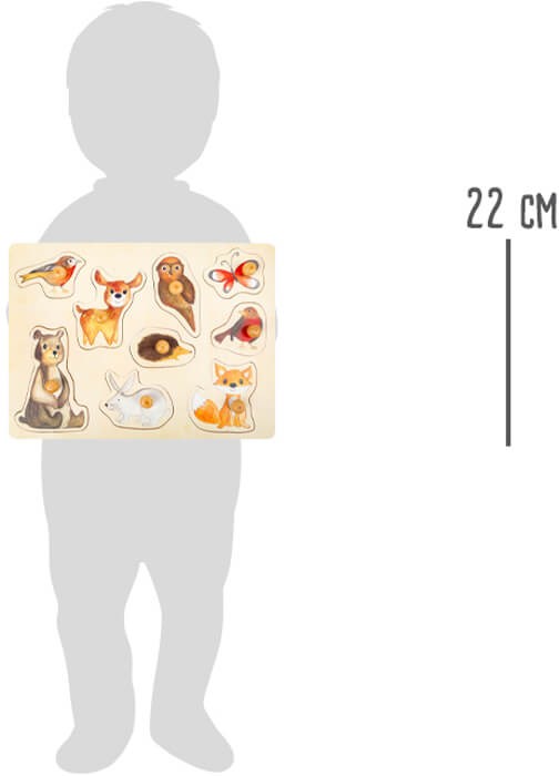 Toddler Wooden Inset Peg Puzzle - Learning Themes - Vue 14