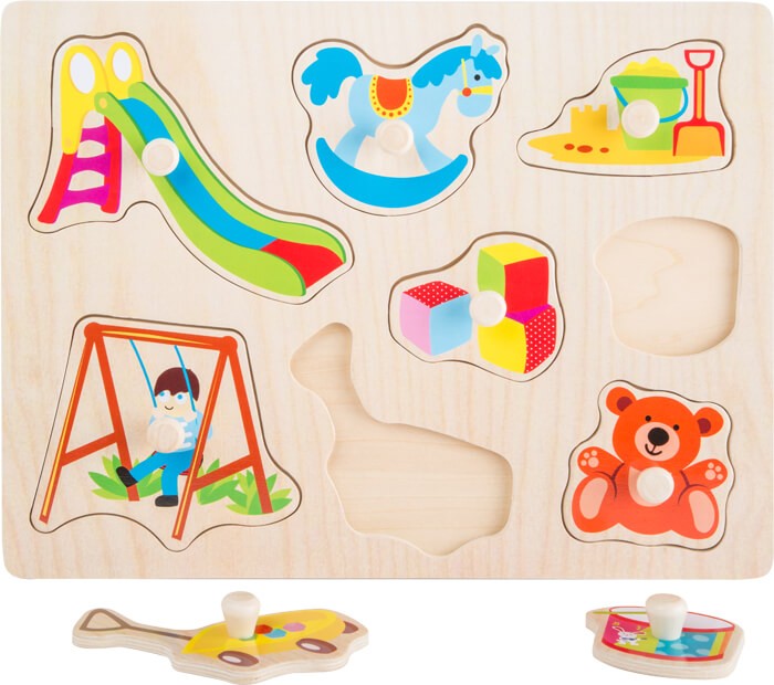 Toddler Wooden Inset Peg Puzzle - Learning Themes - Vue 16
