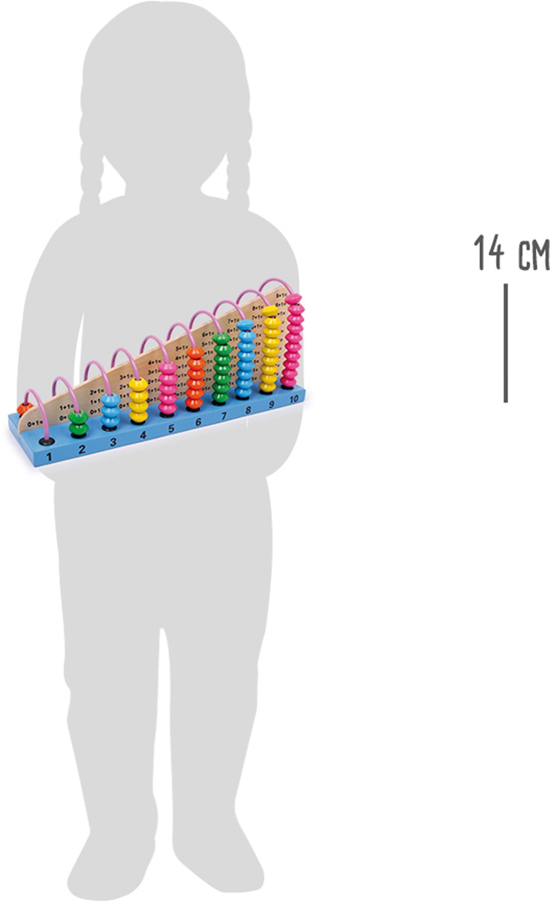 Wooden Horizontal Abacus - Addition & Subtraction - Vue 7