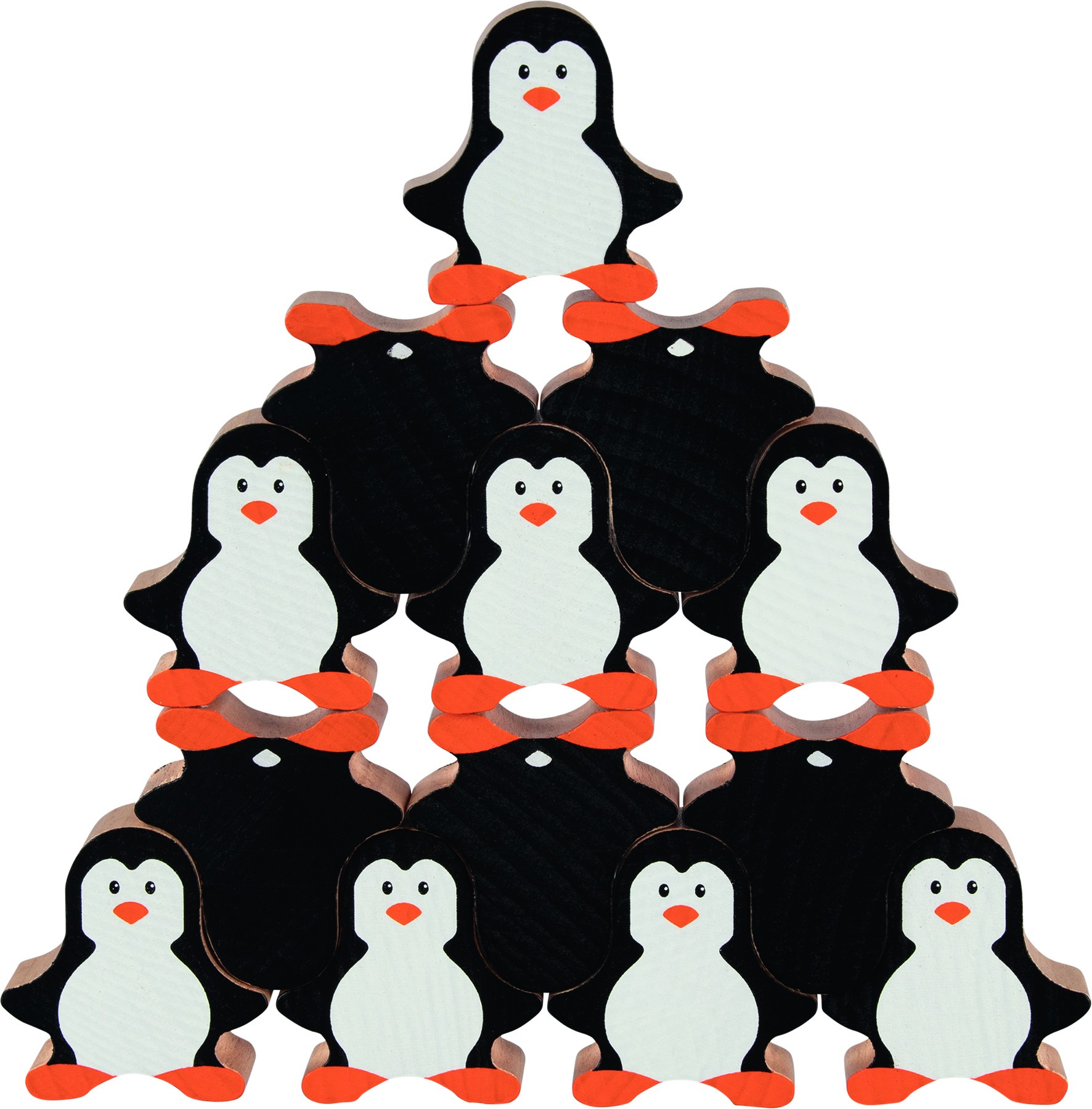 Wooden Penguin Stacking & Balancing Game - 18 Pieces
