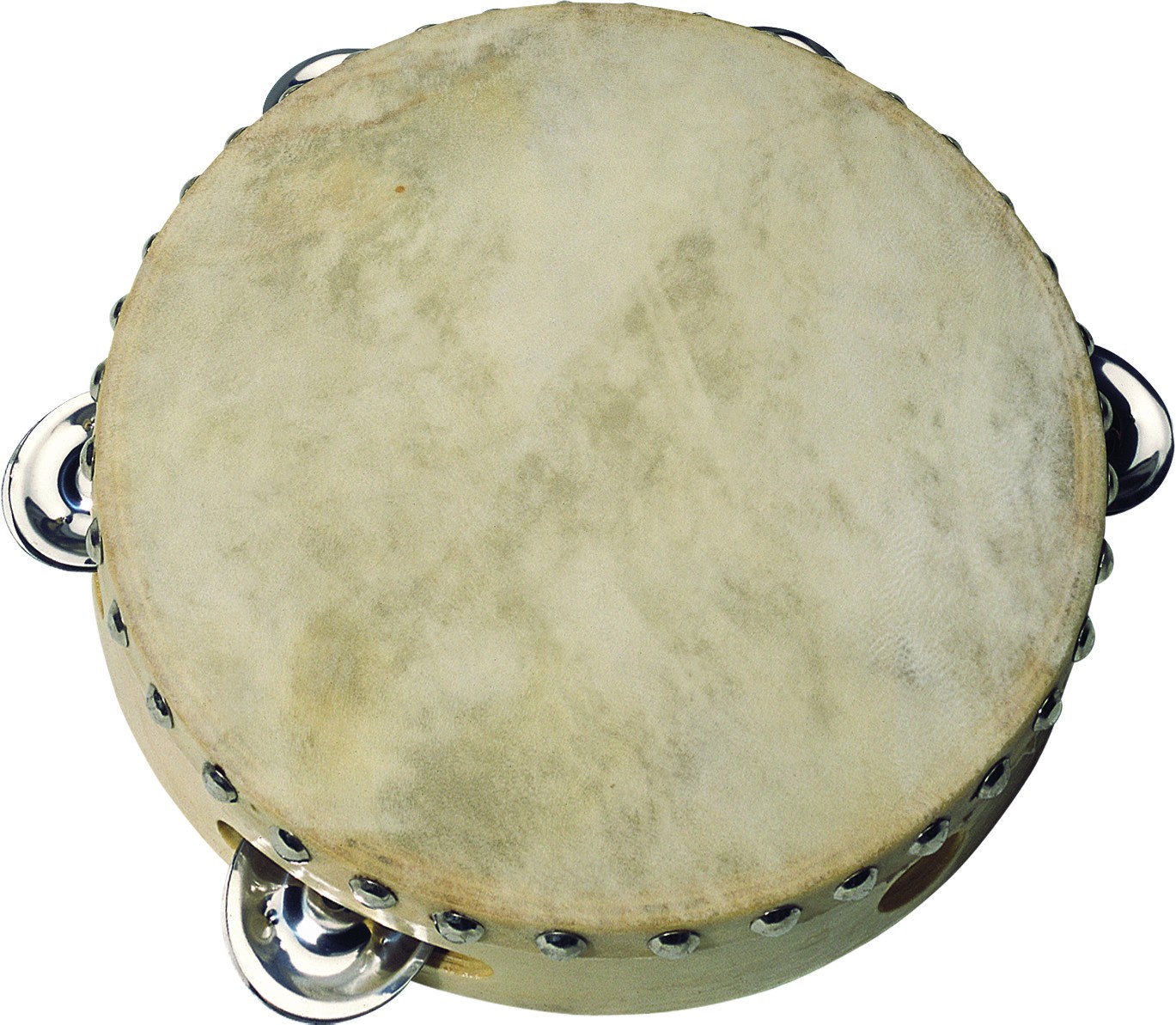 Natural Skin Wooden Tambourine for Children - Vue 3