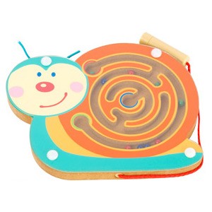 Magnetic Wooden Bead Maze - Precision Stylus Wand Toy - Vue 11