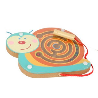 Magnetic Wooden Bead Maze - Precision Stylus Wand Toy - Vue 12