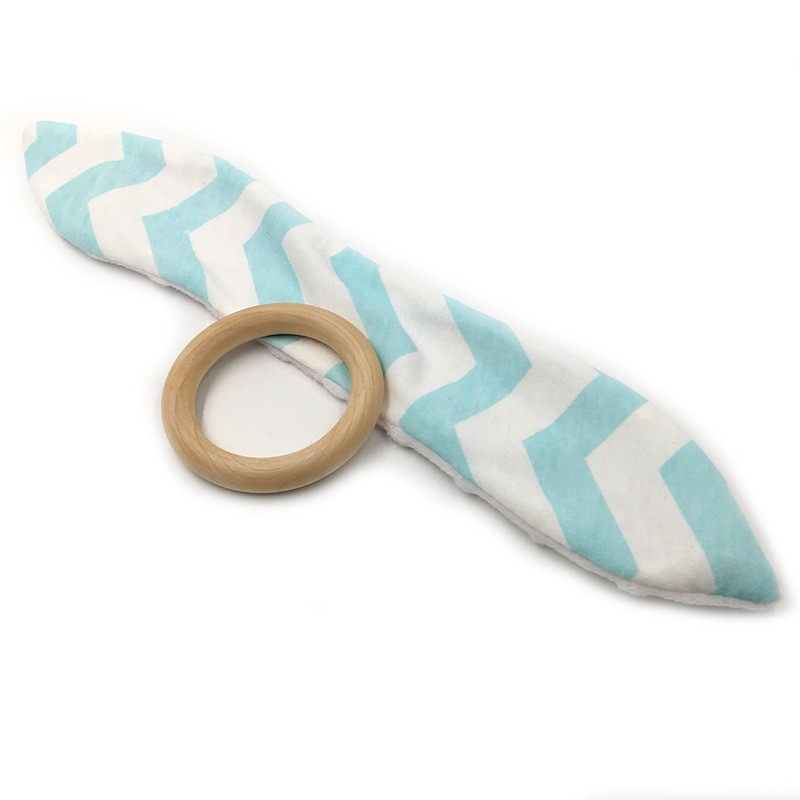 Montessori Teething Ring - Bunny Ears - Vue 21