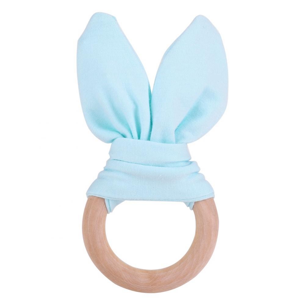 Montessori Teething Ring - Bunny Ears - Vue 5