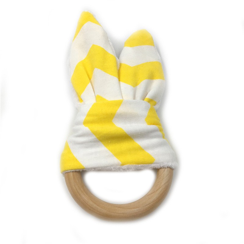 Montessori Teething Ring - Bunny Ears - Vue 26