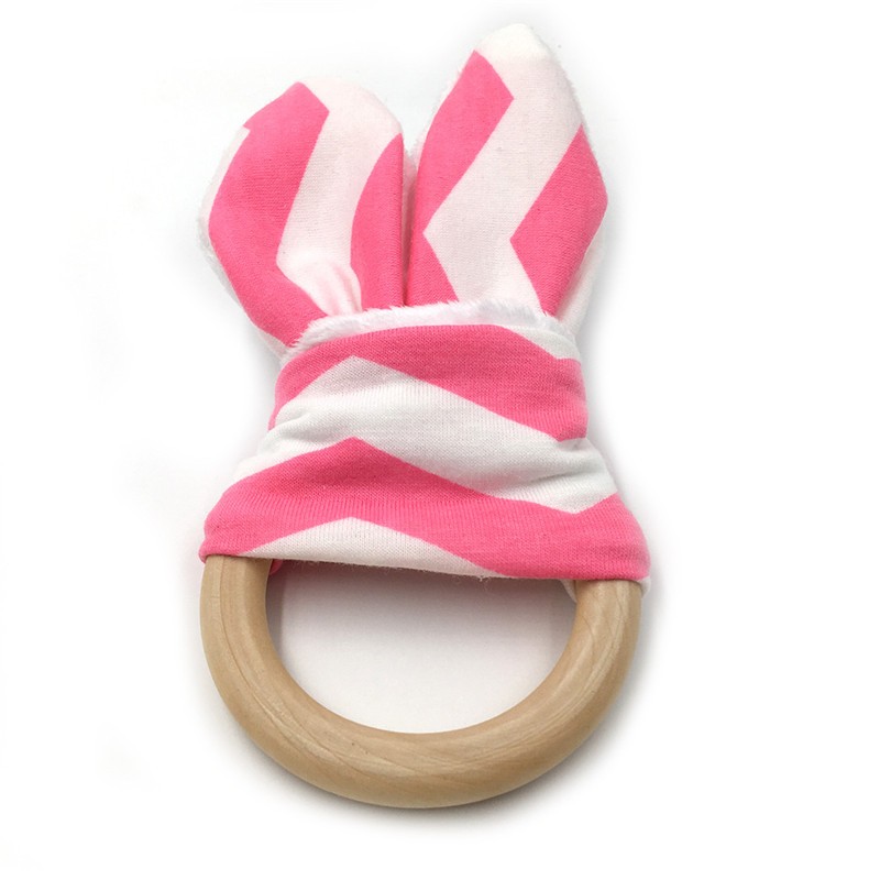 Montessori Teething Ring - Bunny Ears - Vue 29