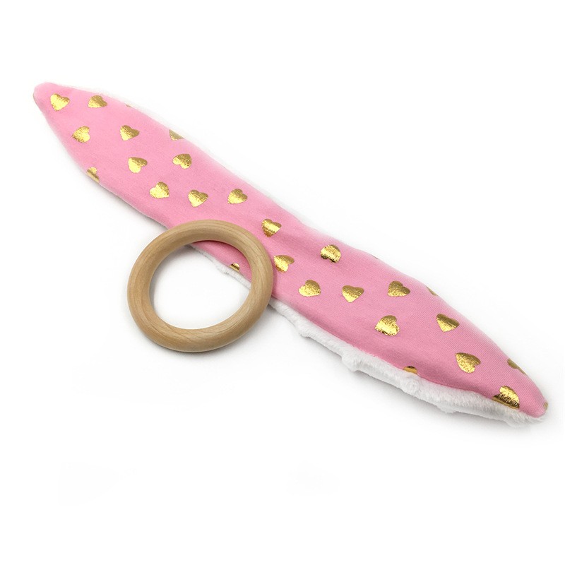 Montessori Teething Ring - Bunny Ears - Vue 33