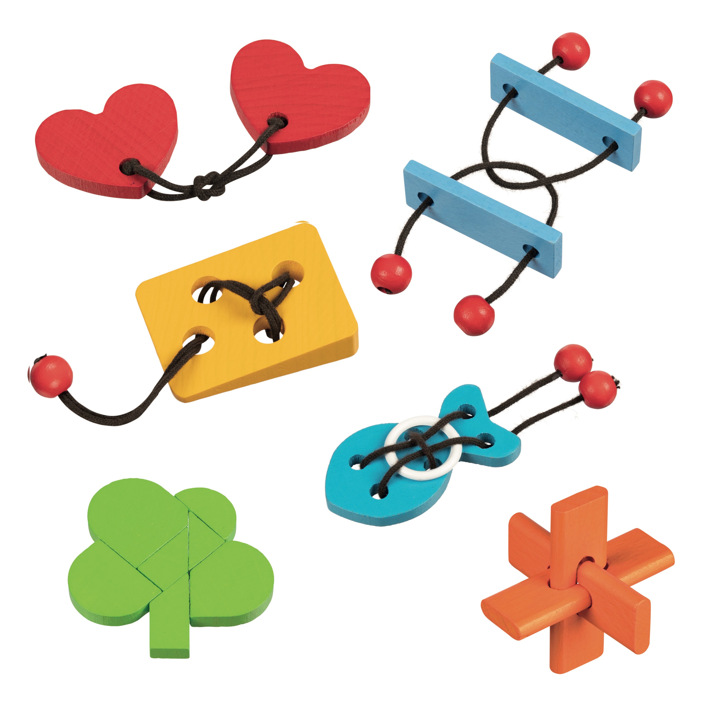 Pocket Wooden Brain Teaser Puzzle - Vue 2