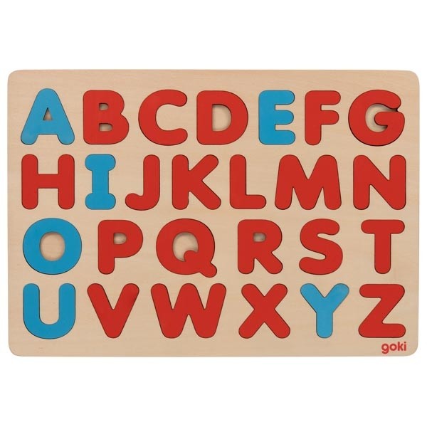 Wooden Alphabet Puzzle - Vowels & Consonants