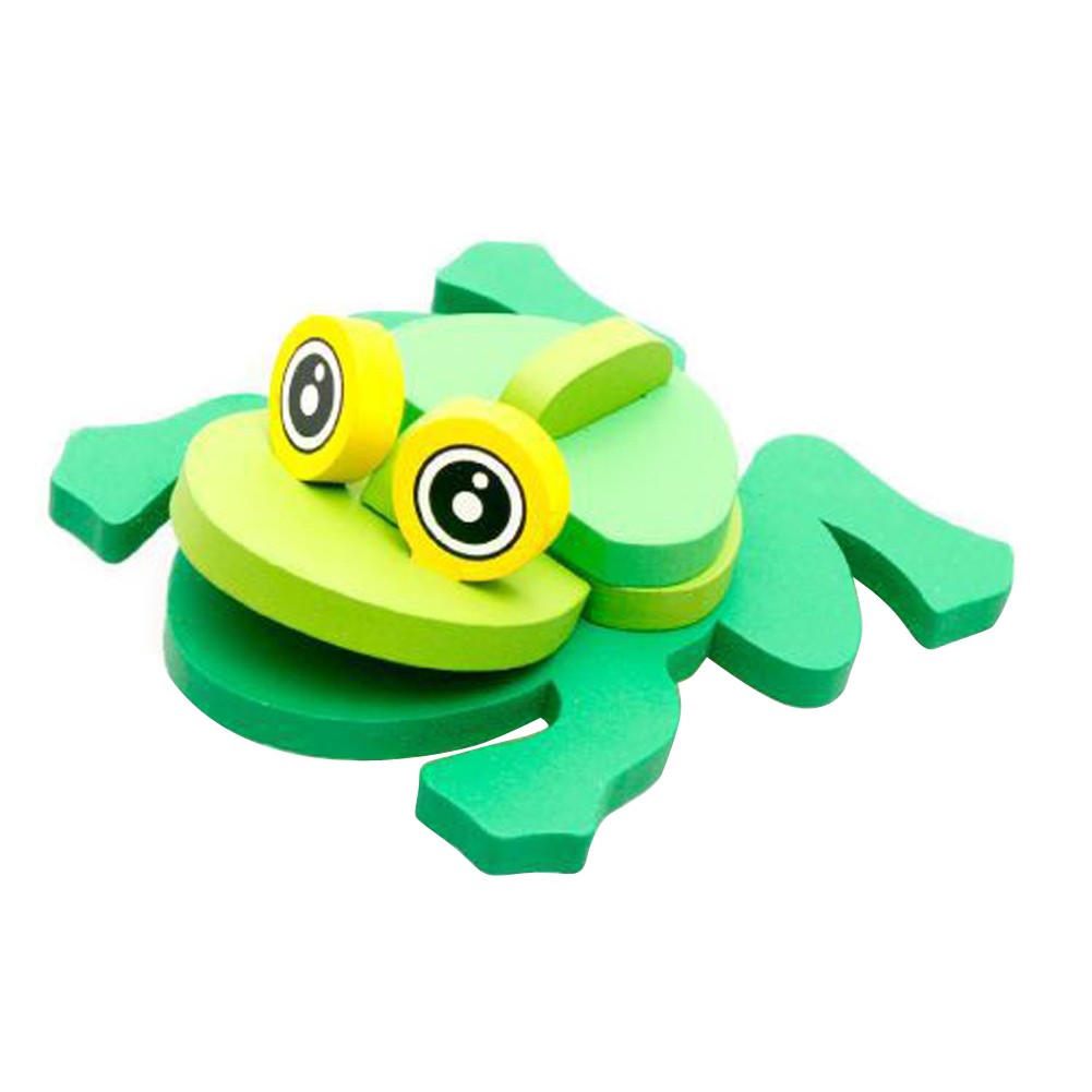 3D Wooden Animal Assembly Puzzle - Chunky Shape Sorter - Vue 4