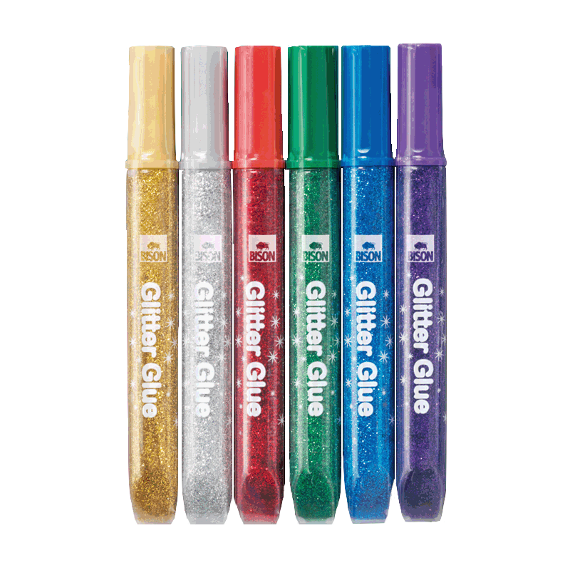 Glitter Glue Pens - Pack of 6