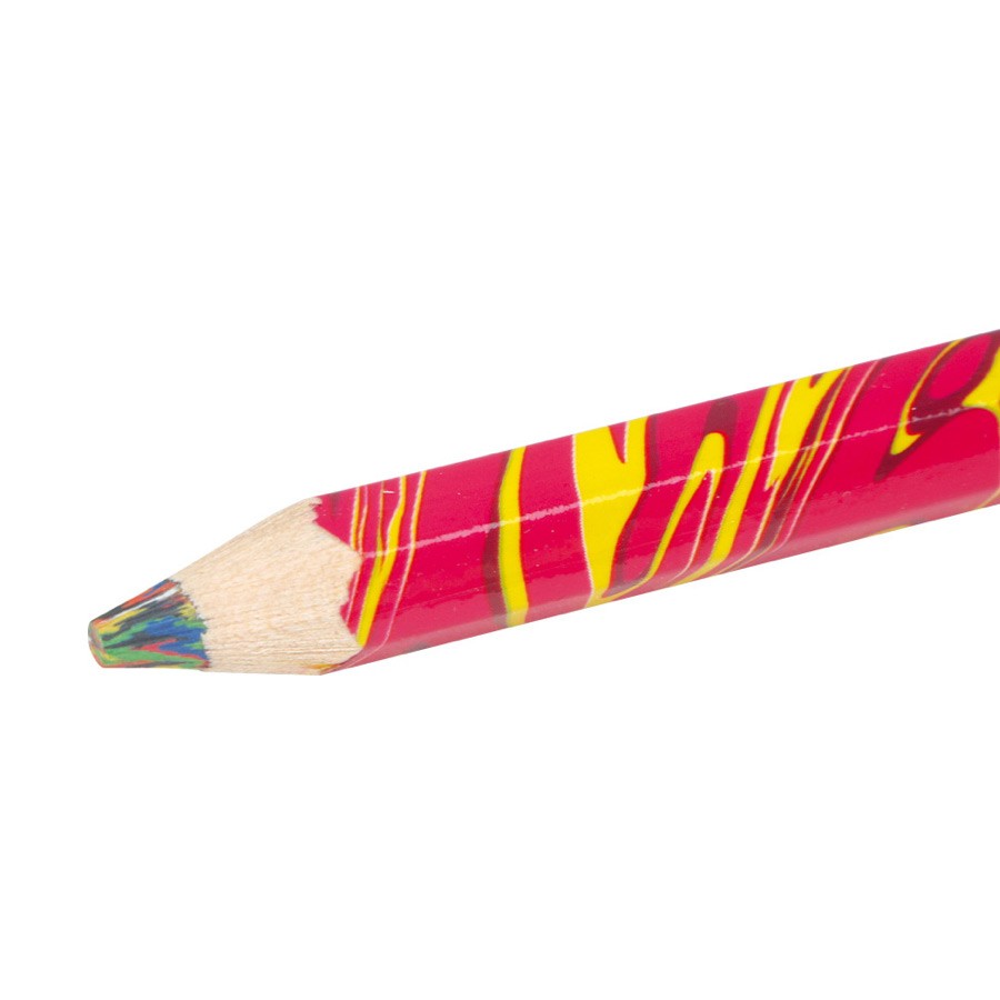 Jumbo Rainbow Multi-Colour Wooden Pencil - Vue 2