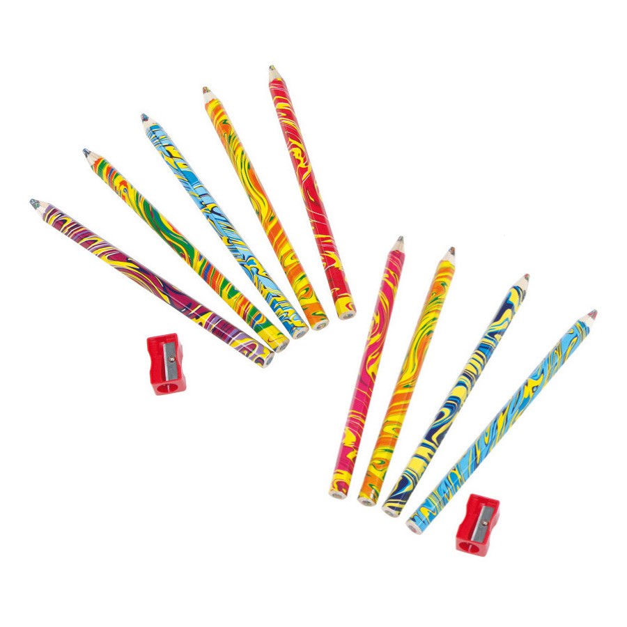 Jumbo Rainbow Multi-Colour Wooden Pencil