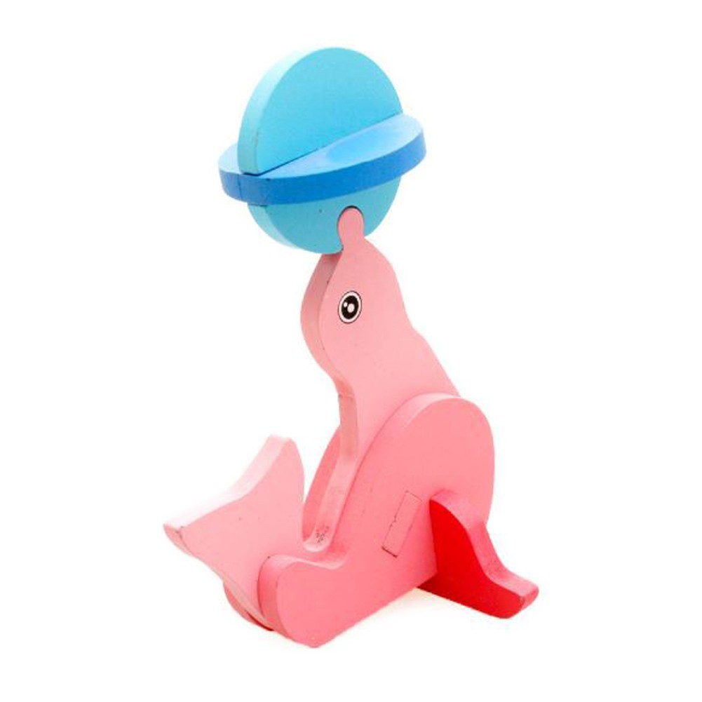 3D Wooden Animal Assembly Puzzle - Chunky Shape Sorter - Vue 10