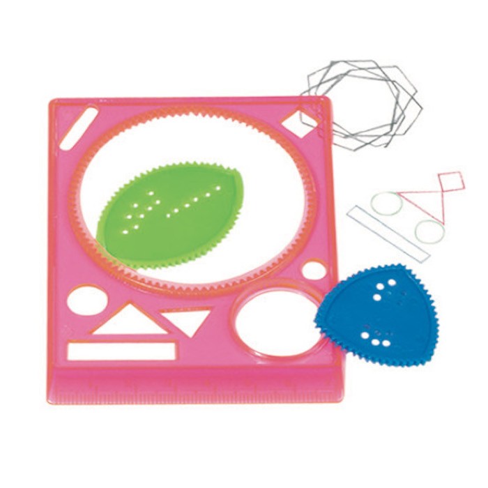 Rosette & Spirograph Mandala Drawing Stencils - Pack of 5 - Vue 6