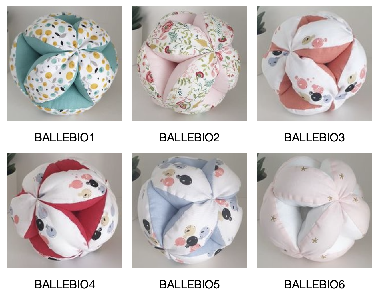 Montessori Fabric Clutch Ball - Baby Sensory Gripping Ball - Vue 20