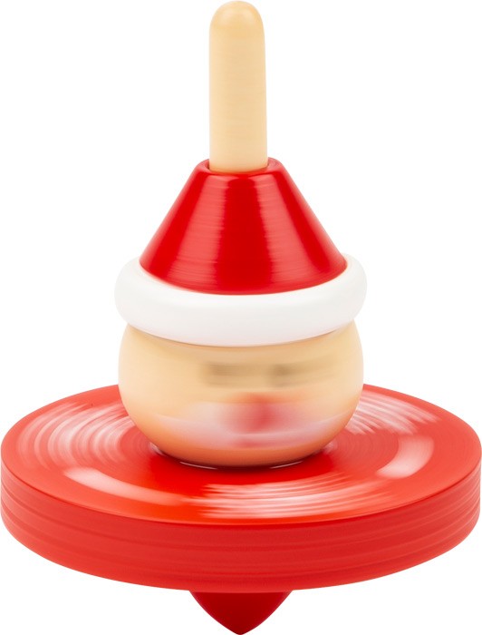Wooden Christmas Spinning Tops Set - Vue 2