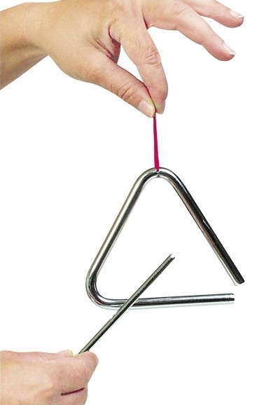 Musical Triangle with Wooden Striker - Vue 2
