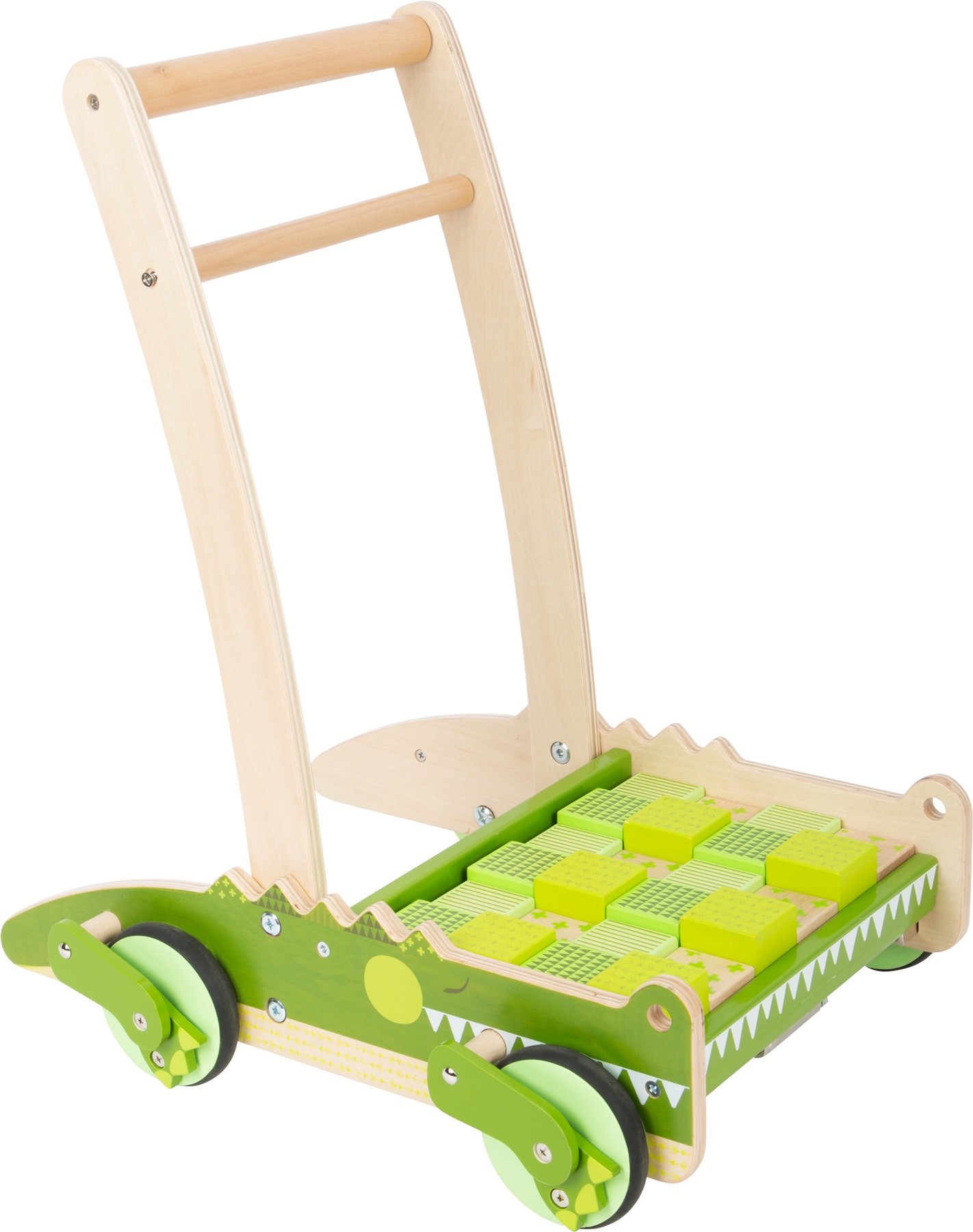 Wooden Crocodile Push Walker with Snapping Jaws - Vue 6