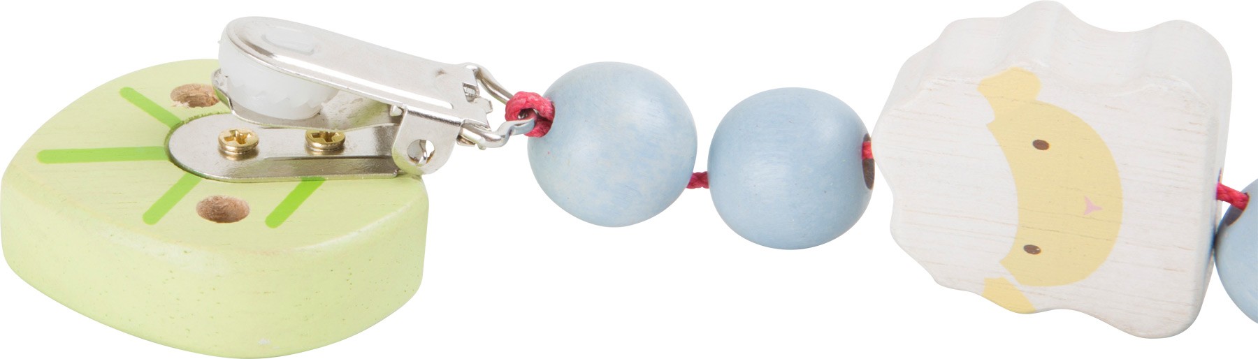 Wooden Lamb Dummy Clip & Teething Chain - Vue 2