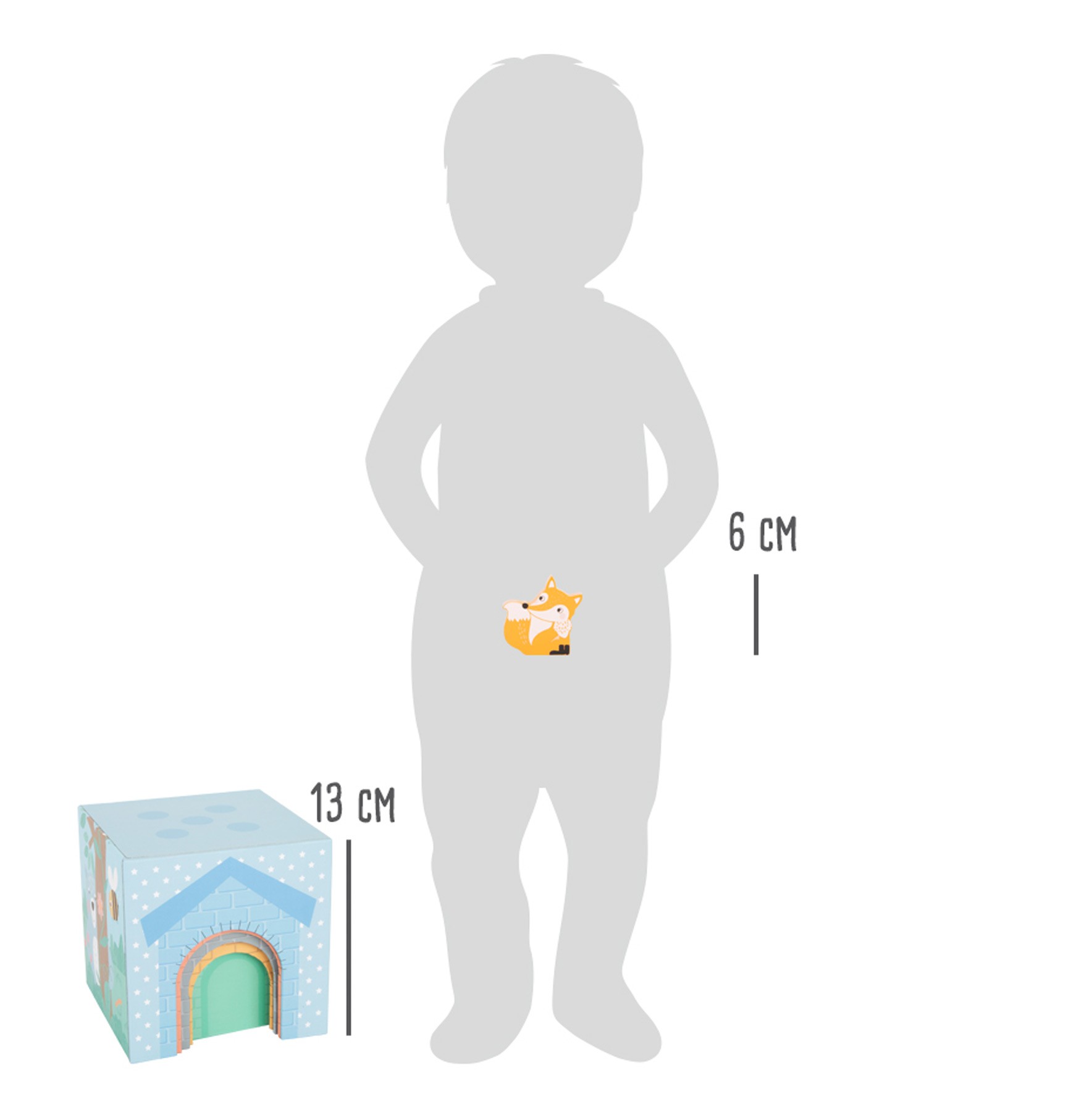 Pastel Wooden Animal Stacking Houses & Figures - Vue 10