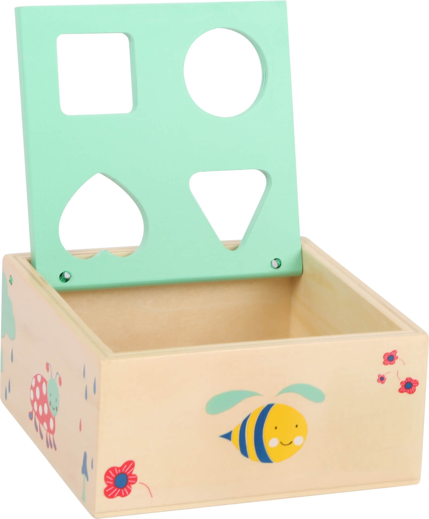 Spring Blossom Wooden Shape Sorting Box - Vue 2